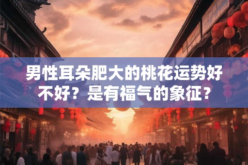 男性耳朵肥大的桃花运势好不好？是有福气的象征？