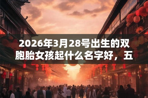 2026年3月28号出生的双胞胎女孩起什么名字好,五行属什么 2026年3月28号出生的双胞胎女孩起什么名字好,五行属什么