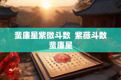 蜚廉星紫微斗数  紫薇斗数蜚廉星