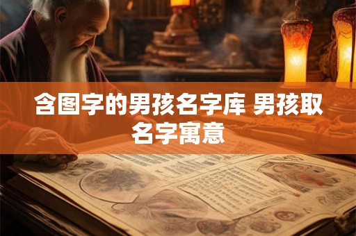 含图字的男孩名字库 男孩取名字寓意 含图字的男孩名字库 男孩取名字寓意