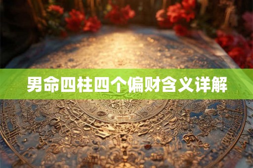 男命四柱四个偏财含义详解 男命四柱四个偏财含义详解