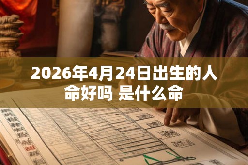 2026年4月24日出生的人命好吗 是什么命