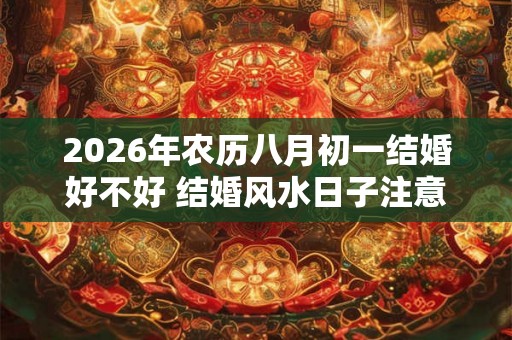 2026年农历八月初一结婚好不好 结婚风水日子注意事项
