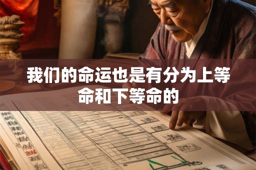 我们的命运也是有分为上等命和下等命的