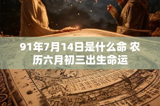 91年7月14日是什么命 农历六月初三出生命运 91年7月14日是什么命 农历六月初三出生命运