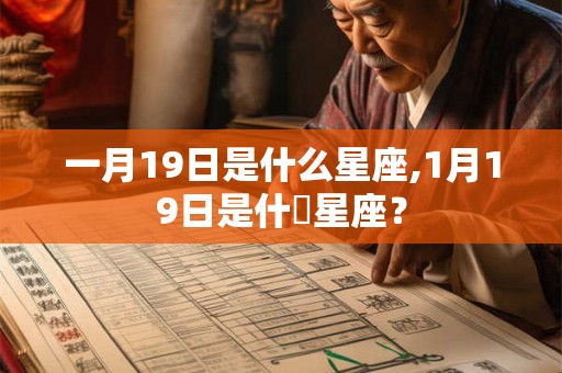 一月19日是什么星座,1月19日是什麼星座？