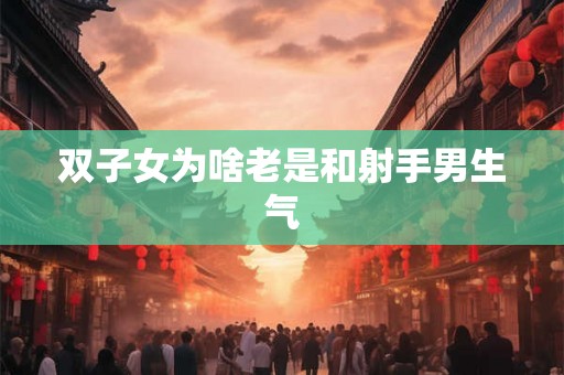 双子女为啥老是和射手男生气