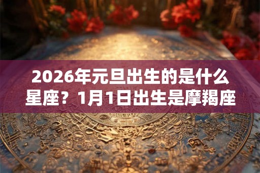 2026年元旦出生的是什么星座？1月1日出生是摩羯座吗？