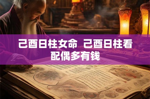 己酉日柱女命  己酉日柱看配偶多有钱