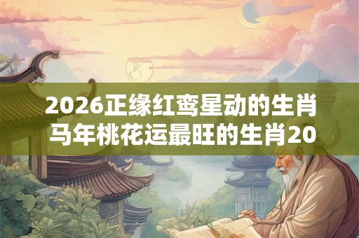 2026正缘红鸾星动的生肖 马年桃花运最旺的生肖2026