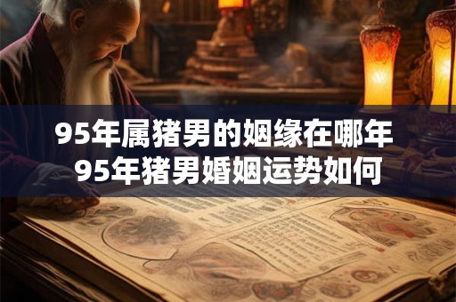 95年属猪男的姻缘在哪年 95年猪男婚姻运势如何