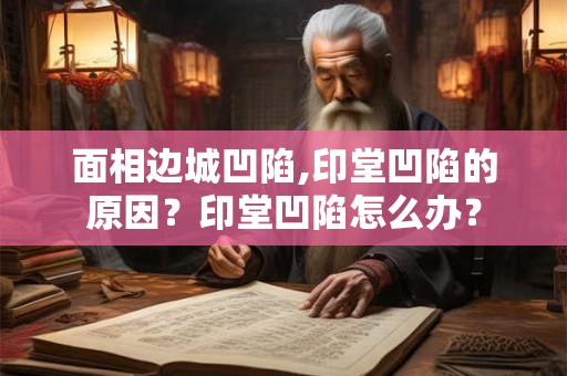 面相边城凹陷,印堂凹陷的原因？印堂凹陷怎么办？