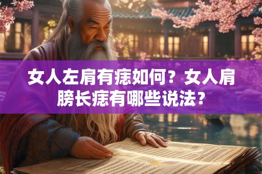 女人左肩有痣如何?女人肩膀长痣有哪些说法? 女人左肩有痣如何?女人肩膀长痣有哪些说法?