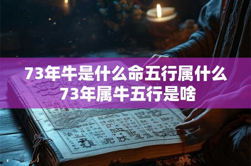 73年牛是什么命五行属什么 73年属牛五行是啥