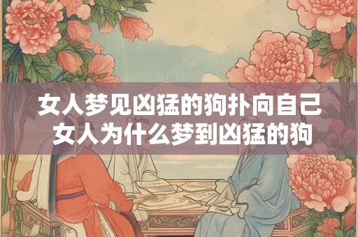 女人梦见凶猛的狗扑向自己 女人为什么梦到凶猛的狗扑向自己