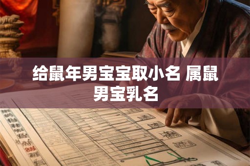 给鼠年男宝宝取小名 属鼠男宝乳名 给鼠年男宝宝取小名 属鼠男宝乳名