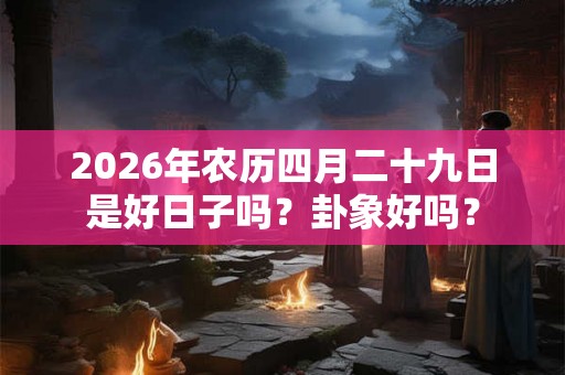 2026年农历四月二十九日是好日子吗？卦象好吗？