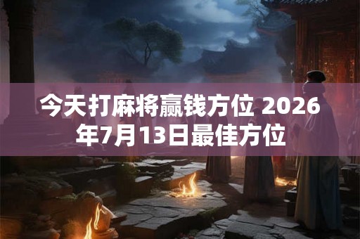 今天打麻将赢钱方位 2026年7月13日最佳方位 今天打麻将赢钱方位 2026年7月13日最佳方位