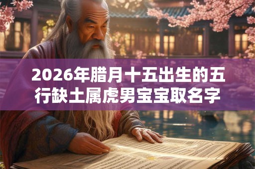 2026年腊月十五出生的五行缺土属虎男宝宝取名字