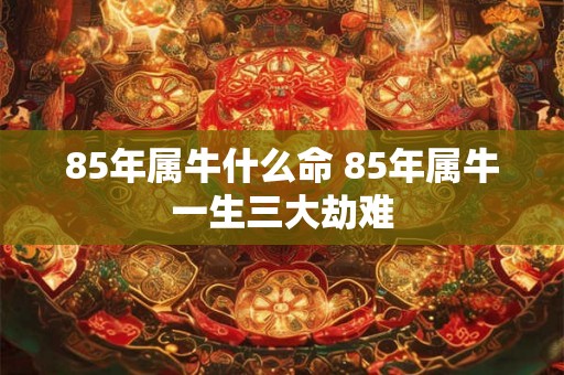 85年属牛什么命 85年属牛一生三大劫难 85年属牛什么命 85年属牛一生三大劫难