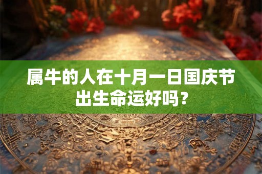 属牛的人在十月一日国庆节出生命运好吗？