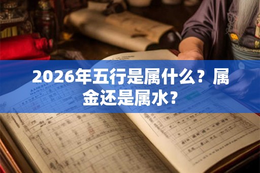 2026年五行是属什么？属金还是属水？