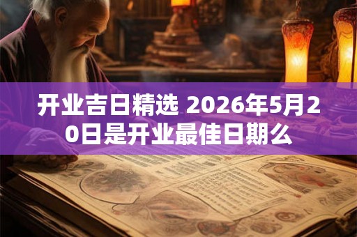 开业吉日精选 2026年5月20日是开业最佳日期么