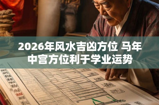 2026年风水吉凶方位 马年中宫方位利于学业运势