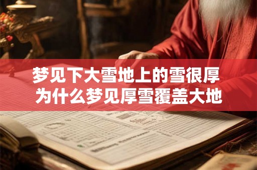 梦见下大雪地上的雪很厚 为什么梦见厚雪覆盖大地