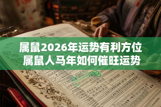 属鼠2026年运势有利方位 属鼠人马年如何催旺运势