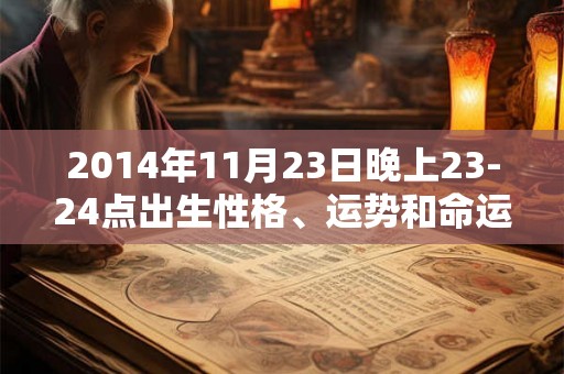 2014年11月23日晚上23-24点出生性格、运势和命运