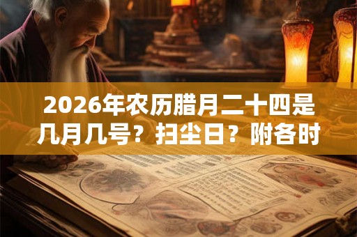 2026年农历腊月二十四是几月几号？扫尘日？附各时辰吉凶宜忌