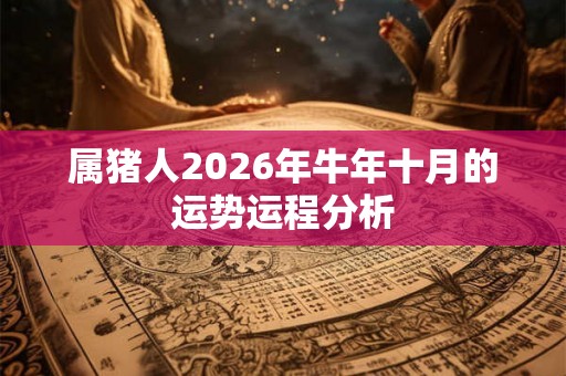 属猪人2026年牛年十月的运势运程分析