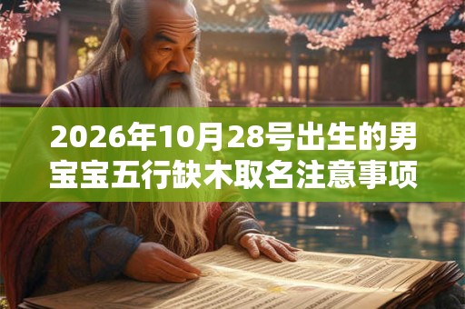 2026年10月28号出生的男宝宝五行缺木取名注意事项
