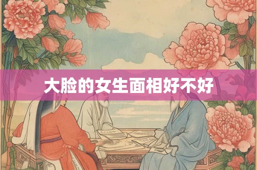 大脸的女生面相好不好