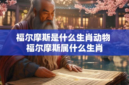 福尔摩斯是什么生肖动物 福尔摩斯属什么生肖