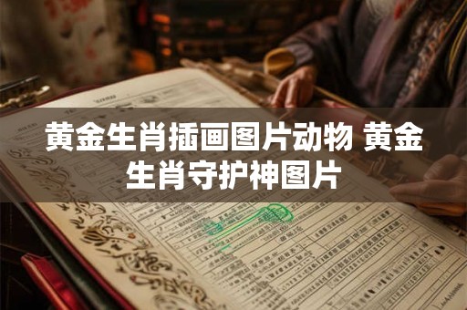 黄金生肖插画图片动物 黄金生肖守护神图片