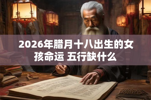 2026年腊月十八出生的女孩命运 五行缺什么