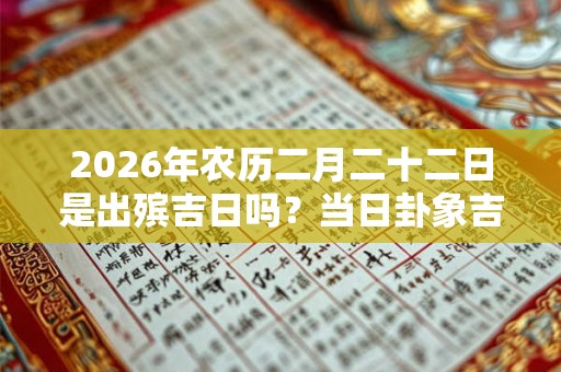 2026年农历二月二十二日是出殡吉日吗？当日卦象吉凶？