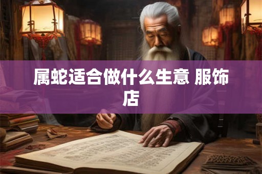 属蛇适合做什么生意 服饰店