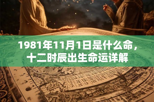 1981年11月1日是什么命，十二时辰出生命运详解