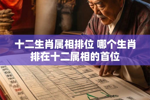 十二生肖属相排位 哪个生肖排在十二属相的首位