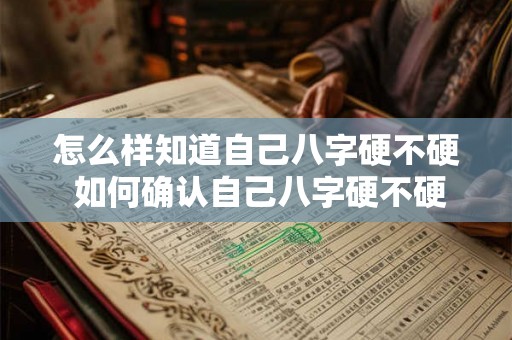 怎么样知道自己八字硬不硬 如何确认自己八字硬不硬