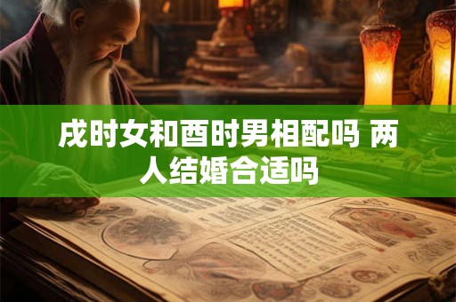戌时女和酉时男相配吗 两人结婚合适吗