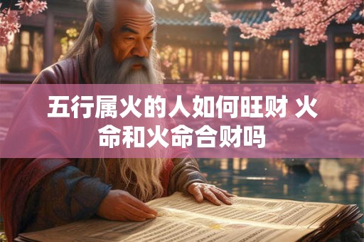 五行属火的人如何旺财 火命和火命合财吗