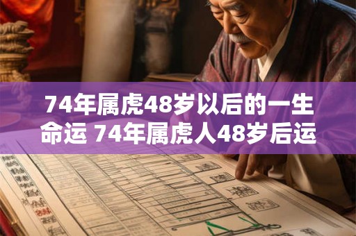 74年属虎48岁以后的一生命运 74年属虎人48岁后运势