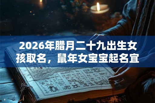 2026年腊月二十九出生女孩取名，鼠年女宝宝起名宜用字大全！