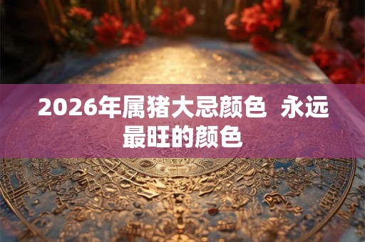 2026年属猪大忌颜色  永远最旺的颜色