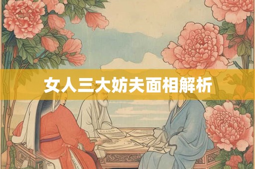 女人三大妨夫面相解析