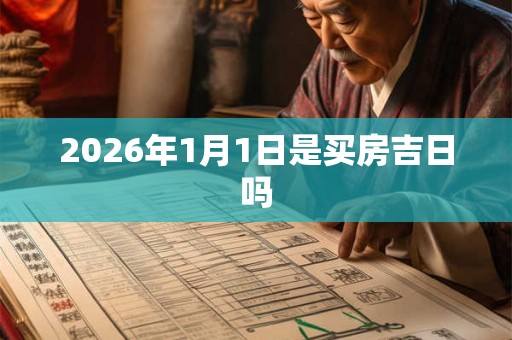 2026年1月1日是买房吉日吗